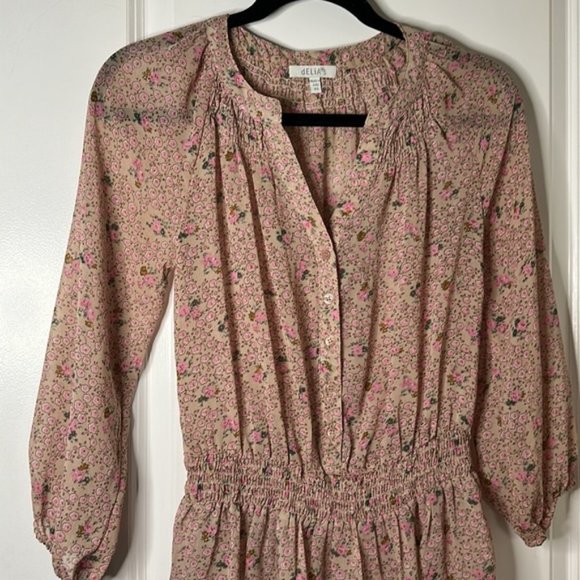 y2k delias pink floral sheer dress - Picture 2 of 7